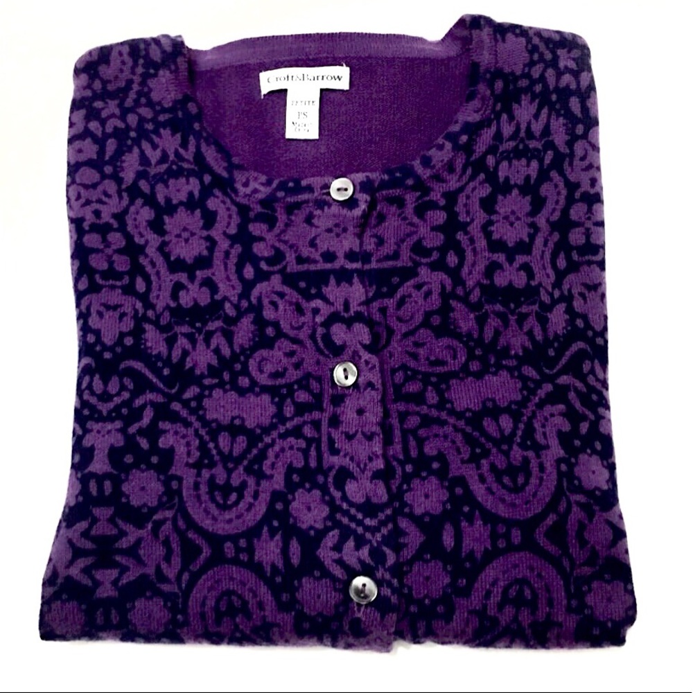 Purple & Navy Cardigan